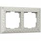 Рамка Werkel Antik на 2 поста жемчужный WL07-Frame-02 4690389063503 - фото №1