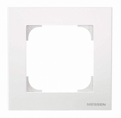 Рамка 1-постовая базовая ABB Sky альпийский белый 2CLA857110A1101