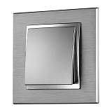 Выключатель Mono Electric Despina/ Larissa одноклавишный серебро 500-002125-100