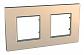 Рамка 2-постовая Schneider Electric Unica Quadro MGU6.704.56 - фото №1