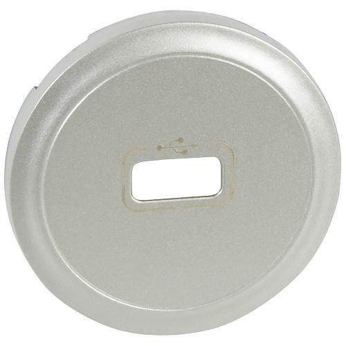 Лицевая панель Legrand Celiane розетки USB титановая 068553