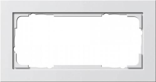 Рамка 2-модульная Gira E2 чисто-белый шелковисто-матовый 100222