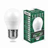 Лампа светодиодная Saffit E27 11W 6400K Шар Матовая SBG4511 55141