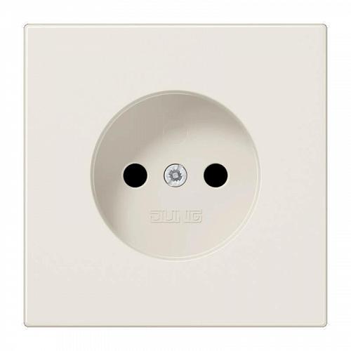 Розетка без заземления Jung LS 990 слоновая кость LS911