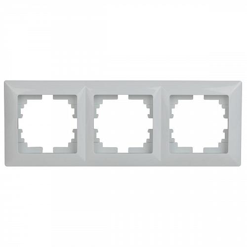 Рамка 3-постовая ЭРА Intro Solo белый 4-503-01 Б0043417