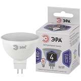 Лампа светодиодная ЭРА GU5.3 4W 6000K матовая LED MR16-4W-860-GU5.3 Б0049068