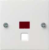 Лицевая панель Gira System 55 выключателя с шнурком чисто-белый глянцевый 063803