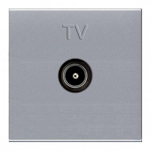 Розетка TV ABB Zenit серебро 2CLA225070N1301