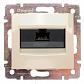 Розетка компьютерная RJ45 Legrand Valena 6 кат FTP на винтах слоновая кость 774132 - фото №1