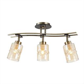 Споты с тремя и более плафонами цвета венге