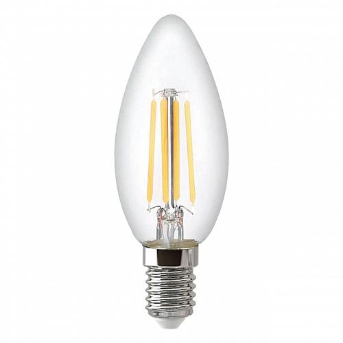 Лампа светодиодная филаментная Thomson E14 9W 2700K свеча прозрачная TH-B2069