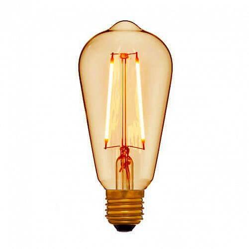 Лампа светодиодная E27 4W золотая 056-816