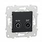 Розетка R-TV/SAT оконечная Schneider Electric Unica New NU545554 - фото №1