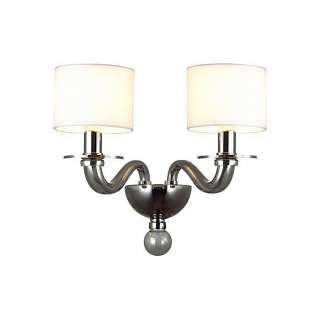 Бра с двумя плафонами белого цвета