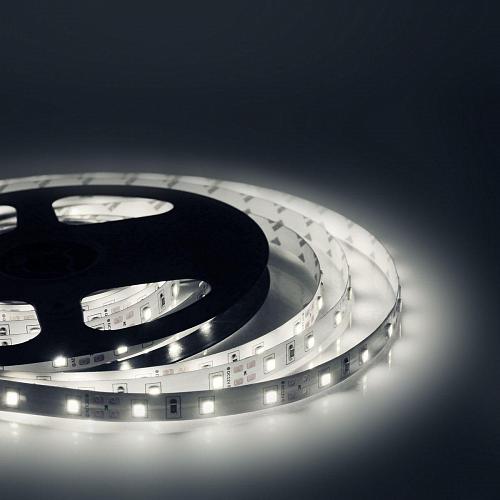 Светодиодная лента OGM 4,8W/m 60LED/m 3528SMD холодный белый 5M LSE-044