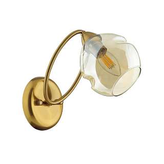 Бра с одним плафоном цвета античной латуни