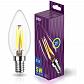 Лампа светодиодная филаментная REV С37 E14 5W 2700K DECO Premium теплый свет свеча 32359 4 - фото №1