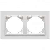 Рамка 2-постовая Efapel Logus 90 Animato белый/белый 90920 TBB