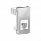 Розетка телефонная RJ12 одиночная Schneider Electric Unica Modular NU349130 - фото №1