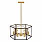 Подвесная люстра Lumina Deco Lorton LDP 1142-6 BK+MD - фото №6