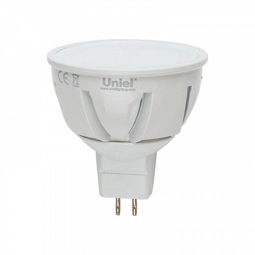 Лампа светодиодная диммируемая Uniel GU5.3 5W 4500K JCDR матовая LED-JCDR-5W/NW/GU5.3/FR/DIM 08698