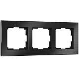 Рамка Werkel Aluminium на 3 поста черный алюминий W0031708 4690389158100
