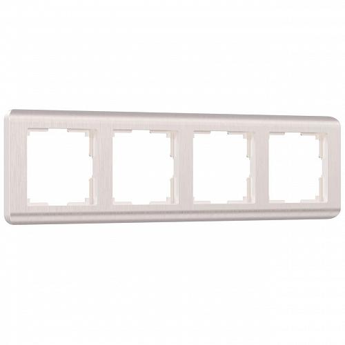 Рамка на 4 поста Werkel Stream перламутровый W0042113 4690389162503