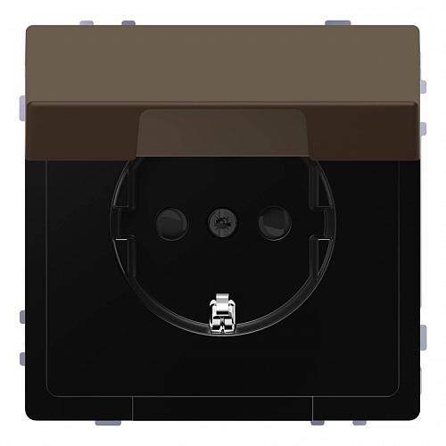 Розетка Schneider Electric Merten D-Life 16A с/з и крышкой MTN2310-6052