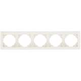 Рамка 5-постовая Efapel Logus 90 Aquarella лед 90950 TGE