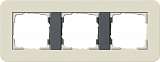 Рамка 3-постовая Gira E3 песочный/антрацит 0213427