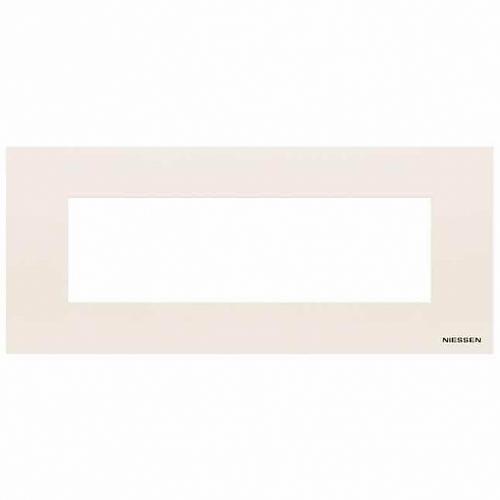 Рамка 7-модульная ABB Zenit итальянский стандарт альпийский белый 2CLA277700N1101