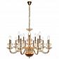 Подвесная люстра iLamp Mercury P9448-10+5 Gold - фото №1