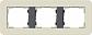 Рамка 3-постовая Gira E3 песочный/антрацит 0213427 - фото №1