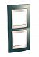 Рамка 2-постовая вертикальная Schneider Electric Unica Хамелеон MGU6.004V.524 - фото №1