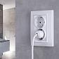 Розетка двойная с заземлением Werkel белый W1172001 4690389155352 - фото №2