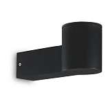 Уличный настенный светильник Ideal Lux Clio MAP1 Nero 146799