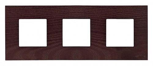 Рамка 3-постовая ABB Zenit венге 2CLA227300N2101