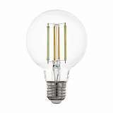 Лампа светодиодная филаментная диммируемая Eglo E27 6W 2200-6500K прозрачная 12575