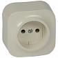 Розетка 2К Legrand Quteo 16A 250V б/з слоновая кость 782240 - фото №1