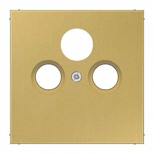 Накладка TV-SAT-FM розетки Jung LS 990 латунь classic ME2990SATC