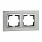Рамка 2-постовая Mono Electric Style Aluminium серебро 107-800000-161 - фото №1