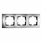 Рамка 3-постовая Mono Electric Chrome хром 106-410000-162 - фото №1