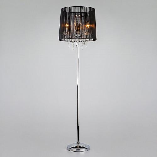 Торшер Eurosvet 2045/3F хром/черный