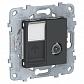 Розетка TV одиночная + RJ45 Schneider Electric Unica New NU547054 - фото №1