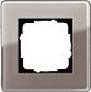 Рамка 1-постовая Gira Esprit C дымчатое стекло 0211522 - фото №1