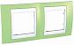 Рамка 2-постовая Schneider Electric Unica Хамелеон MGU6.004.863 - фото №1