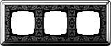 Рамка 3-постовая Gira ClassiX Art хром/черный 0213682