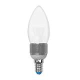 Лампочка Uniel LED-C37P-5W/NW/E14/FR/DIM