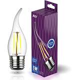 Лампа светодиодная филаментная REV FC37 E27 5W нейтральный белый свет свеча на ветру 32497 3