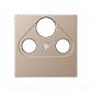 Накладка TV-SAT-FM розетки Jung A 500 шампань A561PLSATCH - фото №1